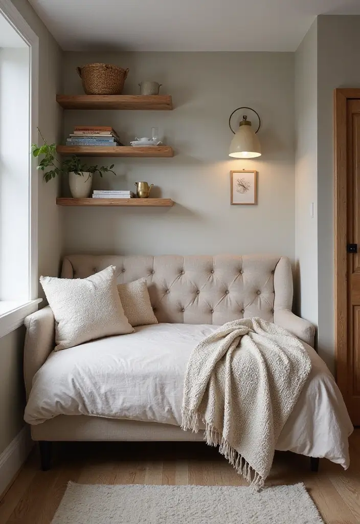 25 Upholstered Beds Bedroom Ideas That Feel Luxe and Cozy - 15. Cozy Corner Beds