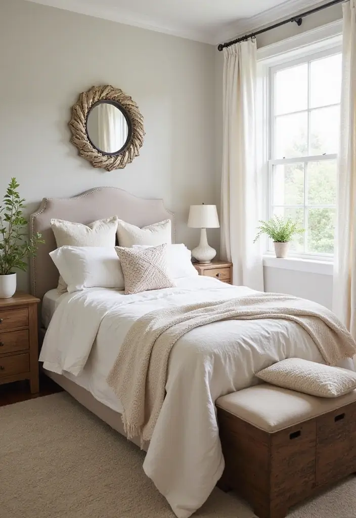 25 Upholstered Beds Bedroom Ideas That Feel Luxe and Cozy - 24. Seasonal Decor