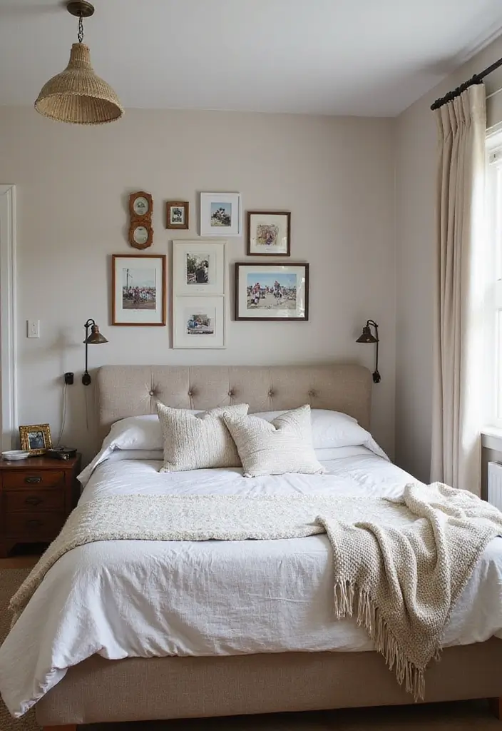 25 Upholstered Beds Bedroom Ideas That Feel Luxe and Cozy - 25. Personal Touches