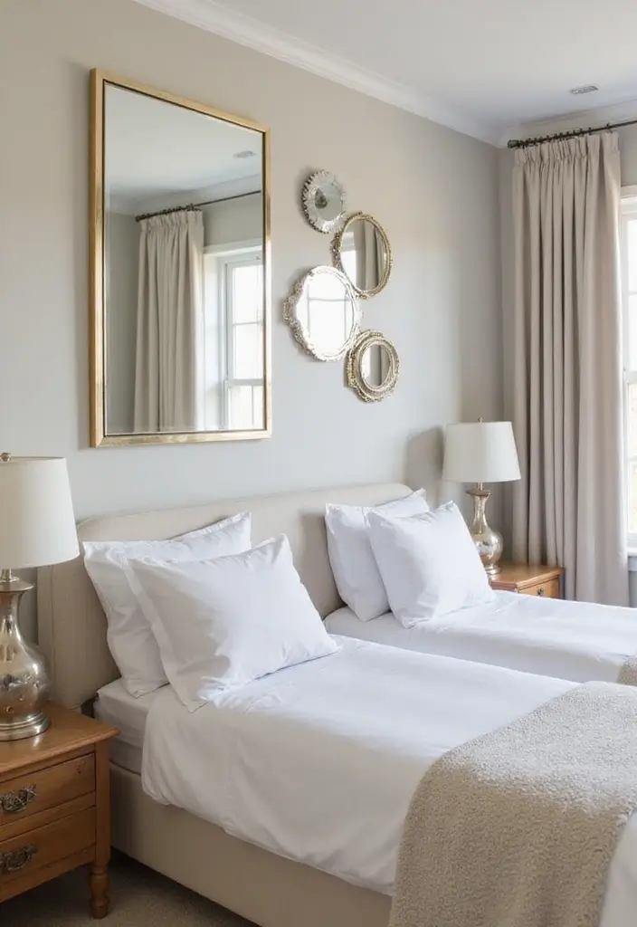 30 Bloxburg Twin Bedroom Ideas That Are Cute & Compact - 10. Use of Mirrors