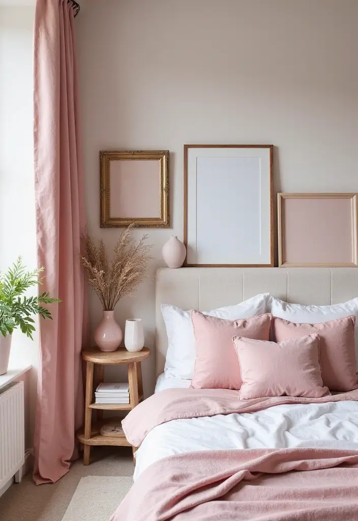 30 Blush Pink Bedroom Ideas That Feel Soft Romantic & Chic - 5. Blush Pink Decorative Accents