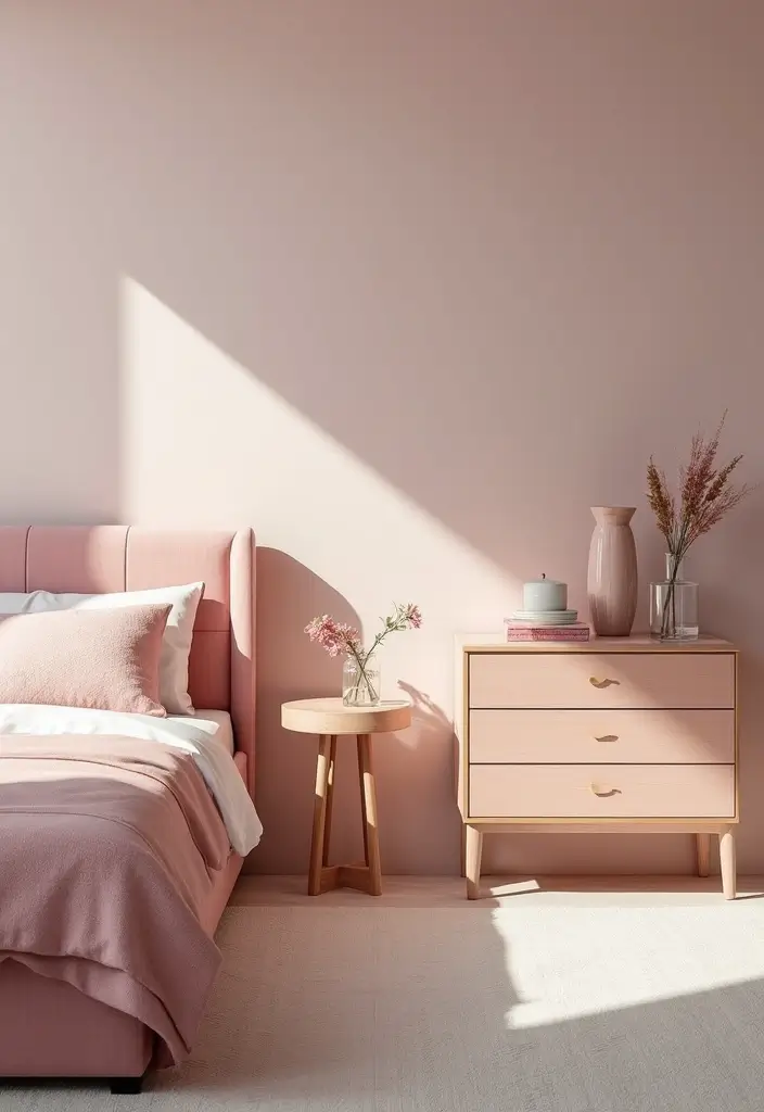 30 Blush Pink Bedroom Ideas That Feel Soft Romantic & Chic - 8. Blush Pink Furniture