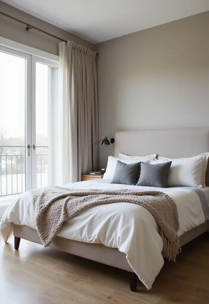 30 Brown Wall Bedroom Ideas That Bring Earthy Elegance - 3. Soft Taupe Tones