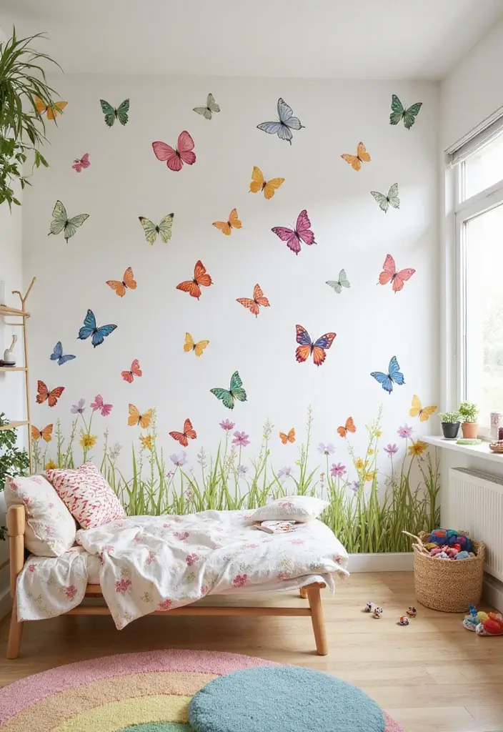 30 Butterfly Wall Decor Bedroom Ideas That Look Whimsical & Lovely - 30. Butterfly Themed Wallpapers