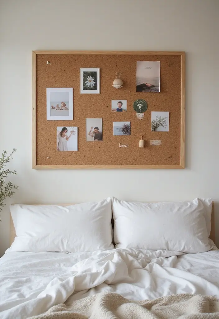 30 Cork Board Ideas for Bedroom Aesthetic That Inspire You Daily - 12. Reminder Board for Self-Care