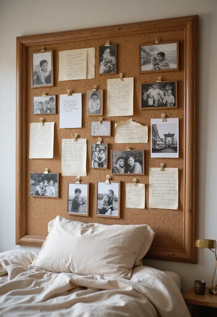 30 Cork Board Ideas for Bedroom Aesthetic That Inspire You Daily - 15. Family Connection Board