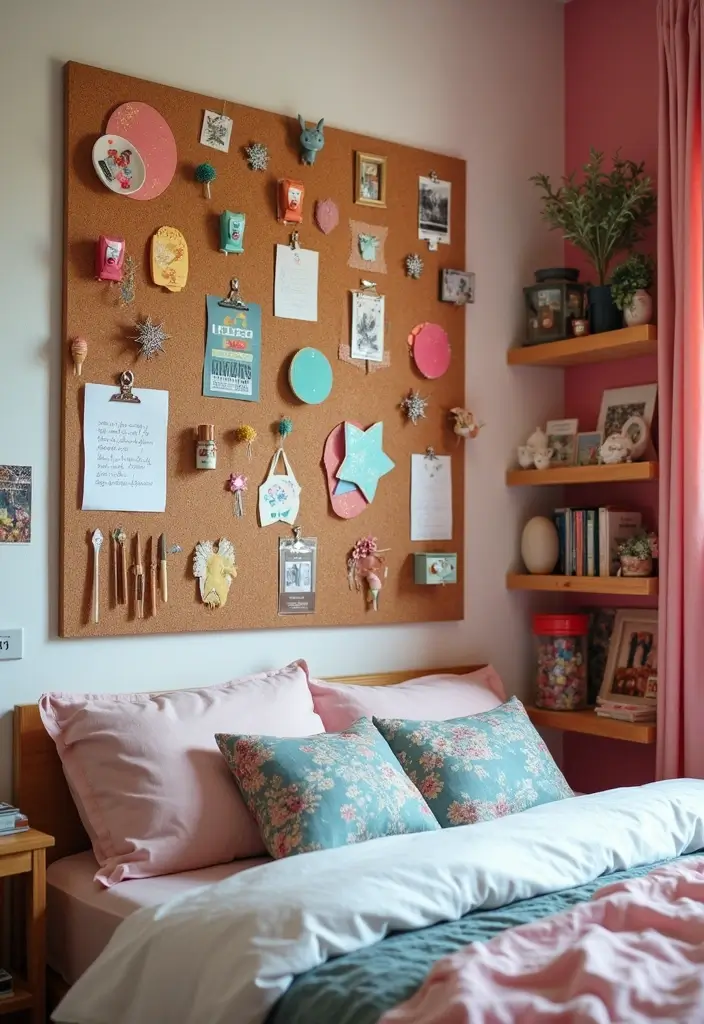 30 Cork Board Ideas for Bedroom Aesthetic That Inspire You Daily - 24. DIY Craft Board