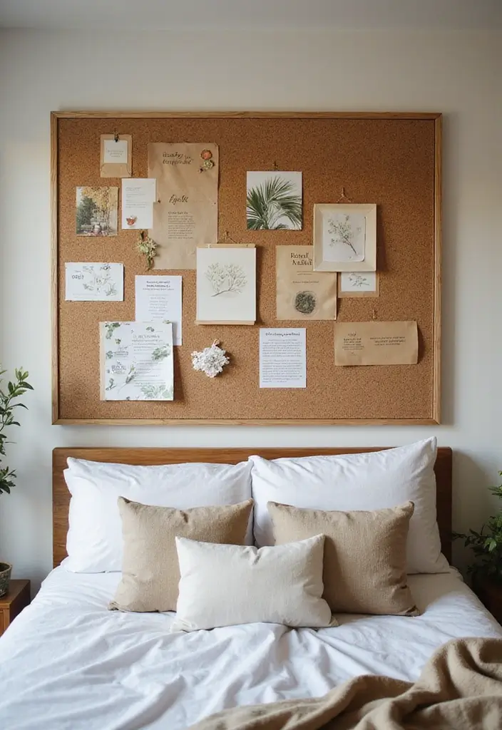 30 Cork Board Ideas for Bedroom Aesthetic That Inspire You Daily - 26. Eco-Friendly Board