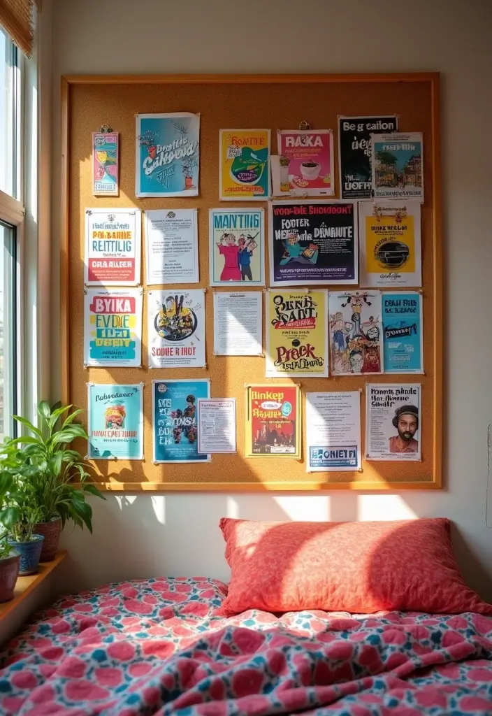 30 Cork Board Ideas for Bedroom Aesthetic That Inspire You Daily - 27. Local Events and Happenings Board