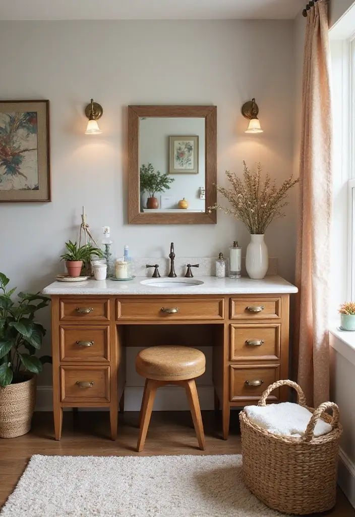 30 Floor Vanity Ideas Bedroom That Feel Functional & Glamorous - 15. Personalized Touch