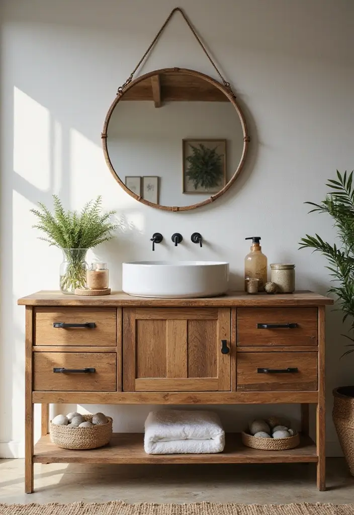 30 Floor Vanity Ideas Bedroom That Feel Functional & Glamorous - 6. Eco-Friendly Designs