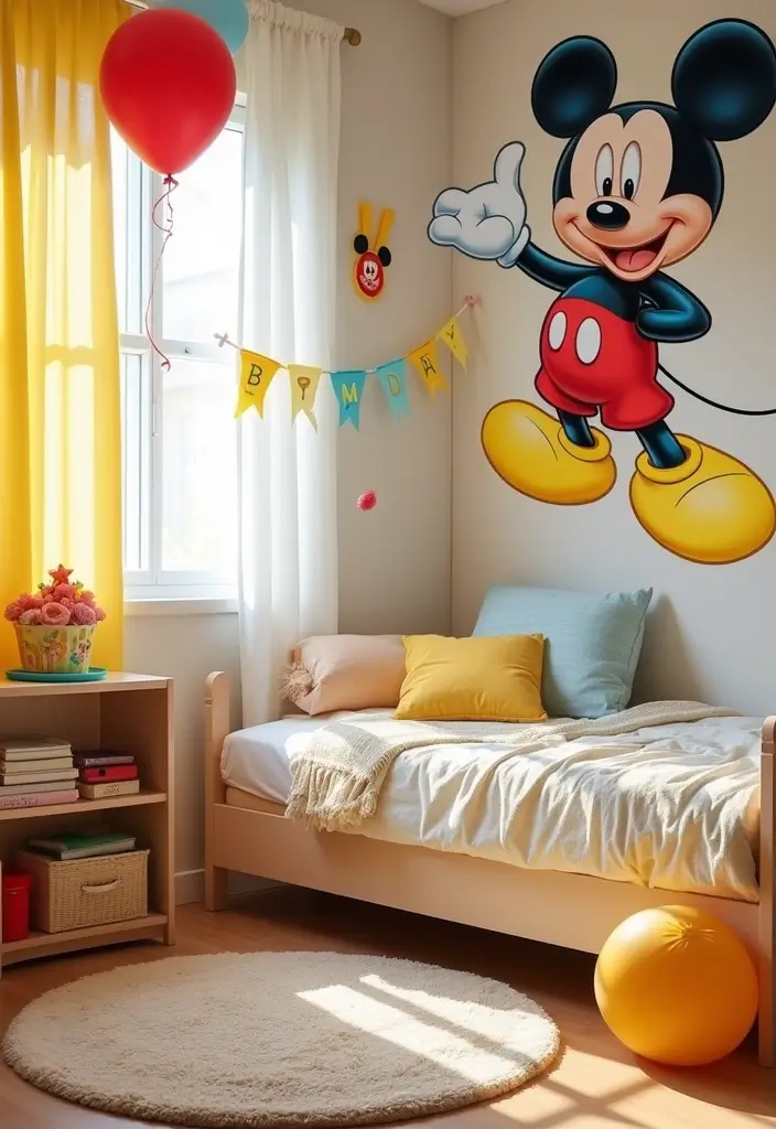30 Mickey Mouse Bedroom Ideas That Bring Disney Magic Home - 19. Mickey Mouse Themed Birthday Decor