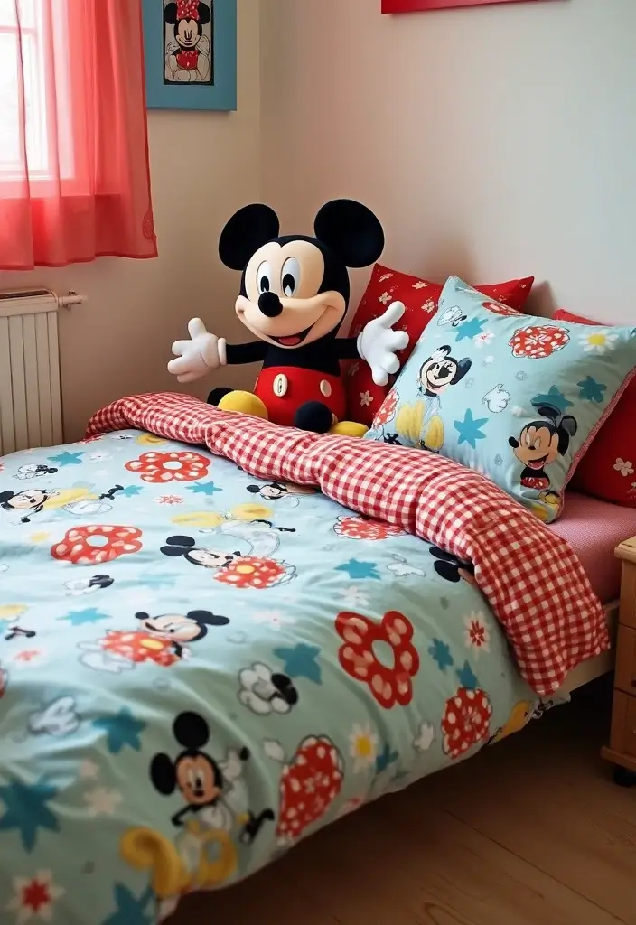 30 Mickey Mouse Bedroom Ideas That Bring Disney Magic Home - 2. Mickey Mouse Bedding Sets