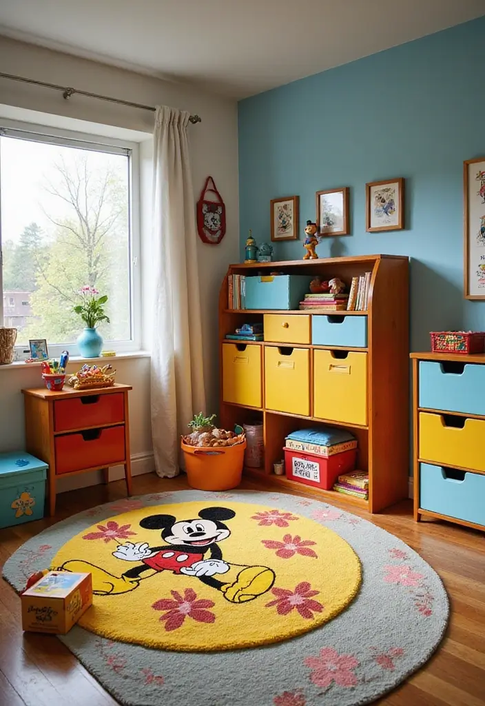 30 Mickey Mouse Bedroom Ideas That Bring Disney Magic Home - 9. Mickey Mouse Themed Play Area