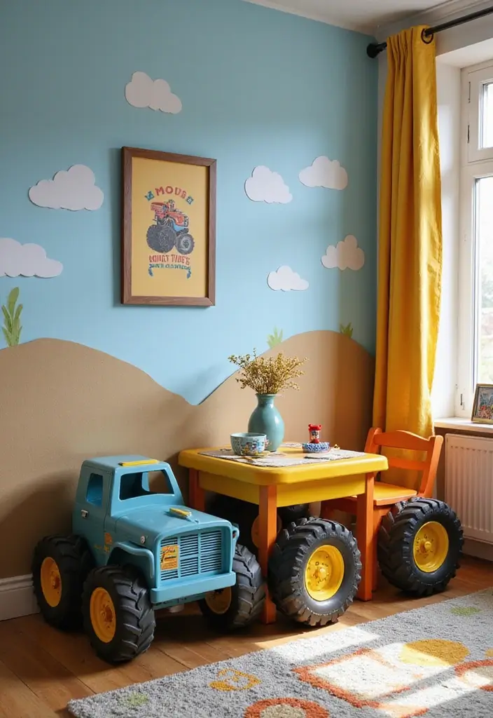 30 Monster Truck Bedroom Ideas That Kids Will Go Crazy For - 11. Truck-Shaped Furniture
