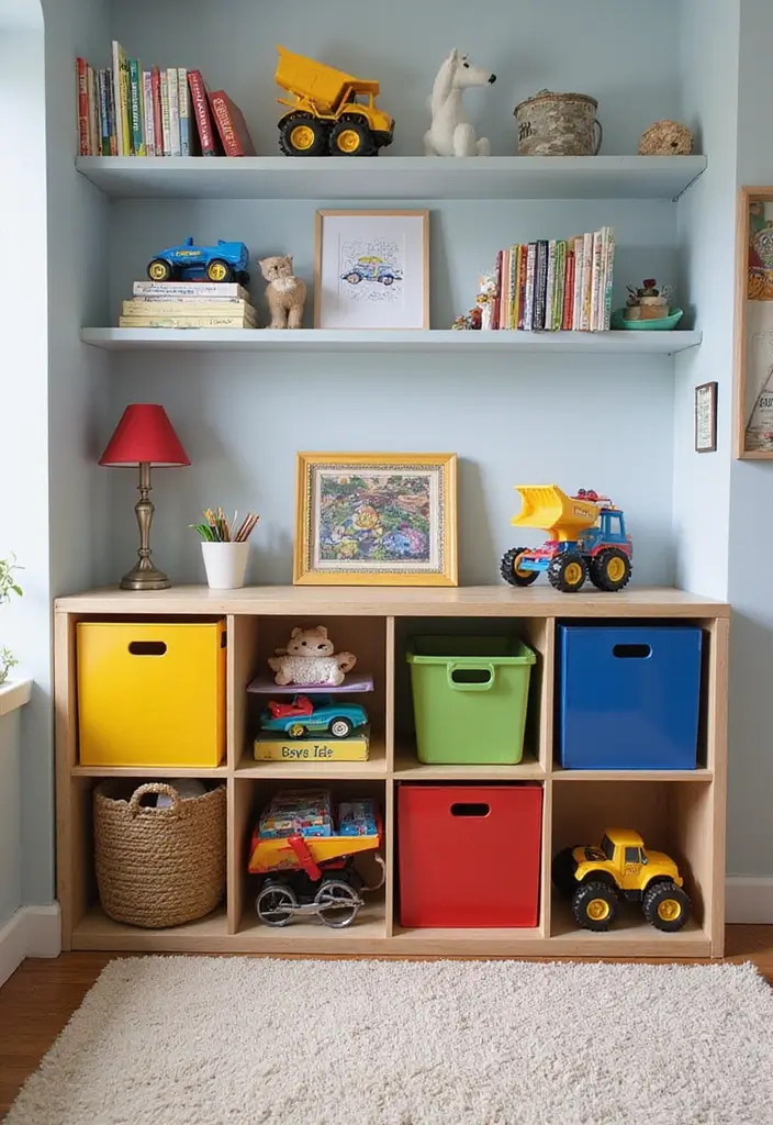 30 Monster Truck Bedroom Ideas That Kids Will Go Crazy For - 3. Fun-Themed Storage Solutions