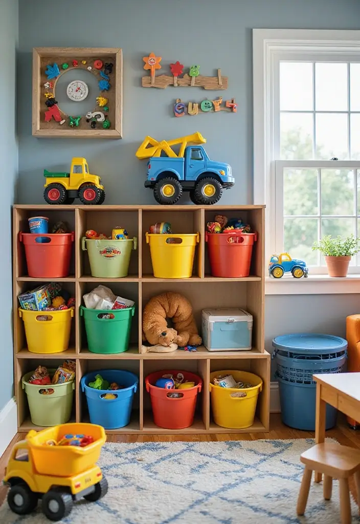 30 Monster Truck Bedroom Ideas That Kids Will Go Crazy For - 9. Monster Truck Toy Storage