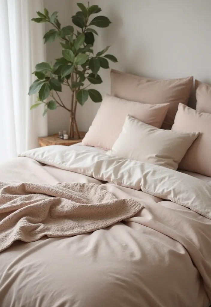 30 Room Makeover Bedroom Ideas That Inspire a Total Refresh - 17. Sustainable Bedding Choices