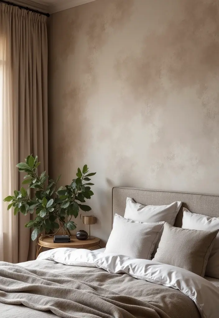 30 Room Painting Ideas Bedroom Creativity That Add Unique Charm - 11. Artistic Textures for Unique Aesthetics