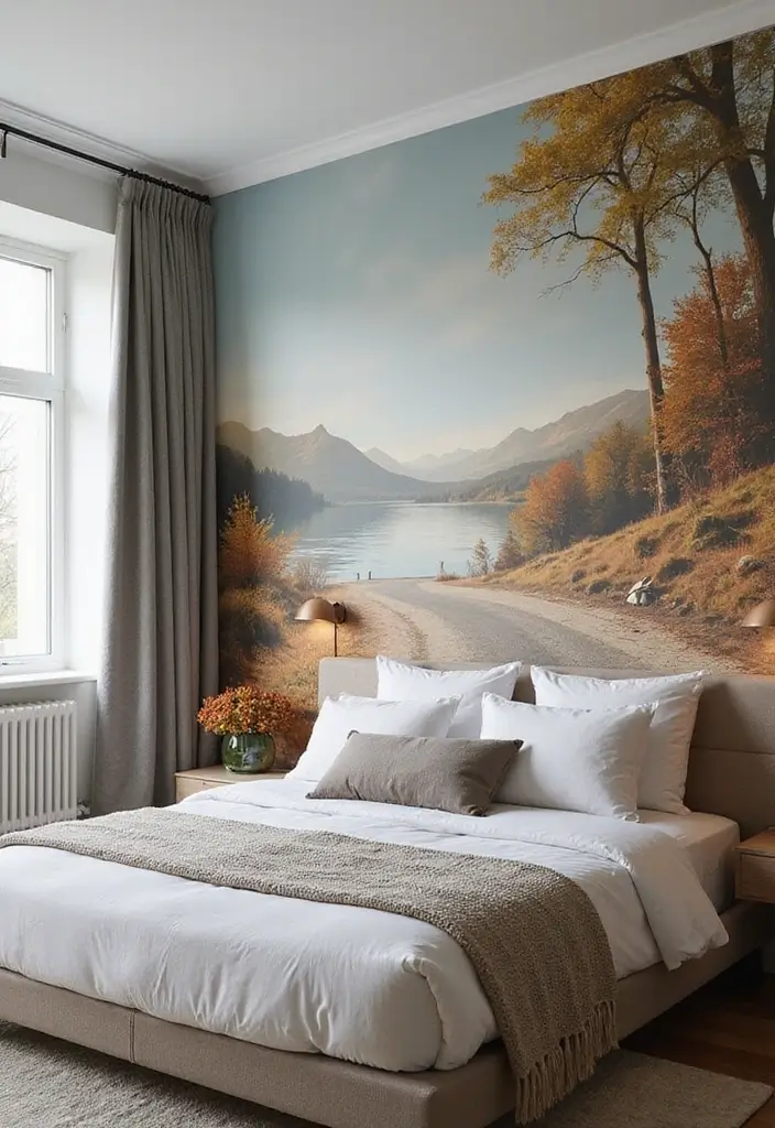 30 Room Painting Ideas Bedroom Creativity That Add Unique Charm - 5. Mural Magic: Bring Art to Your Walls