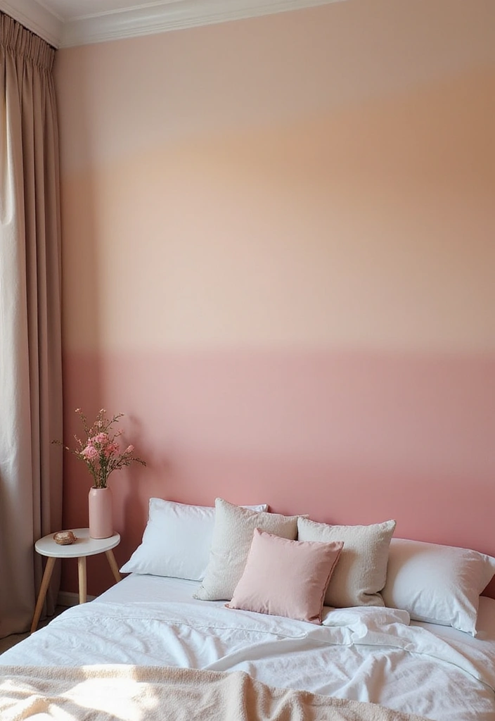 30 Room Painting Ideas Bedroom Creativity That Add Unique Charm - 7. Ombre Effects for Soft Transitions