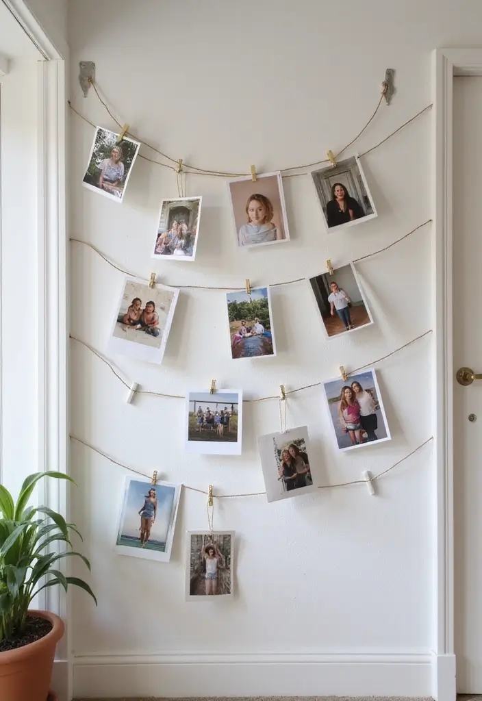 30 Stair Bulkhead Ideas Bedroom That Use Space Creatively - 22. Personalized Memory Board