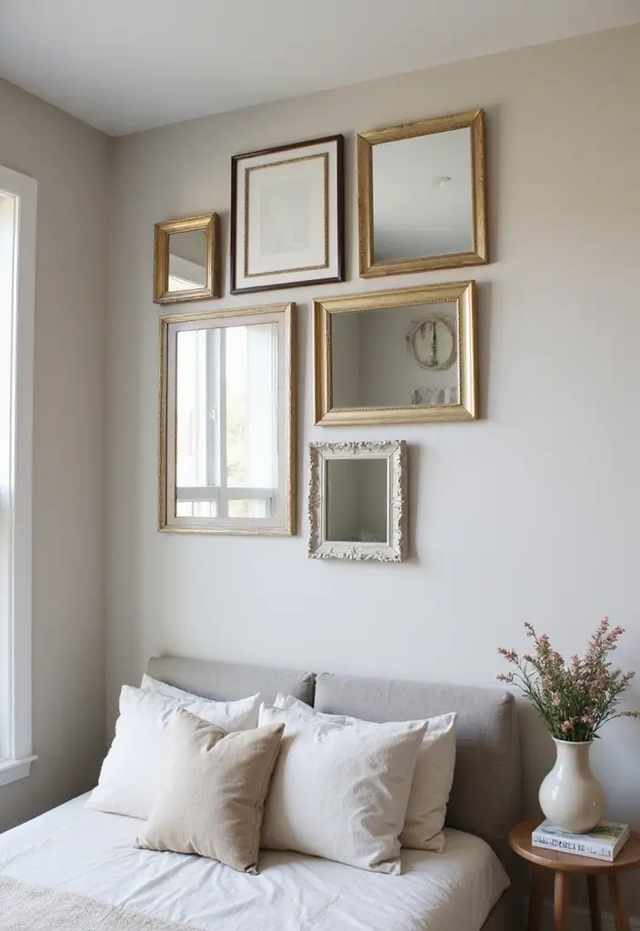 30 Stair Bulkhead Ideas Bedroom That Use Space Creatively - 24. Framed Mirrors