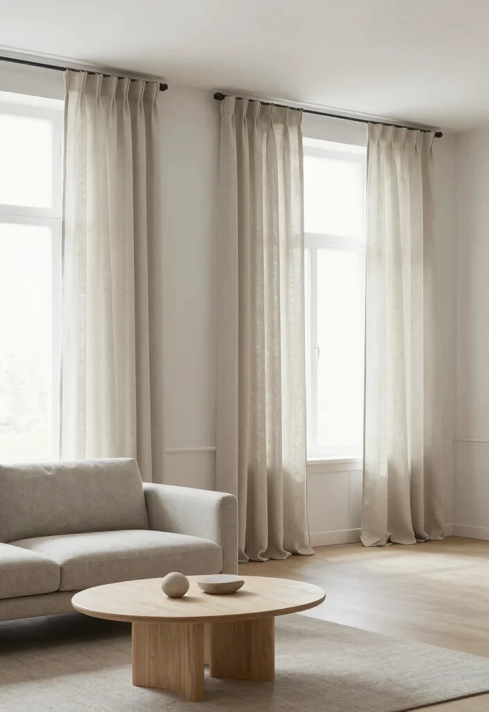 15 Ikea Curtains Living Room Ideas Affordable and Stylish - 4. Minimalist Approach 1