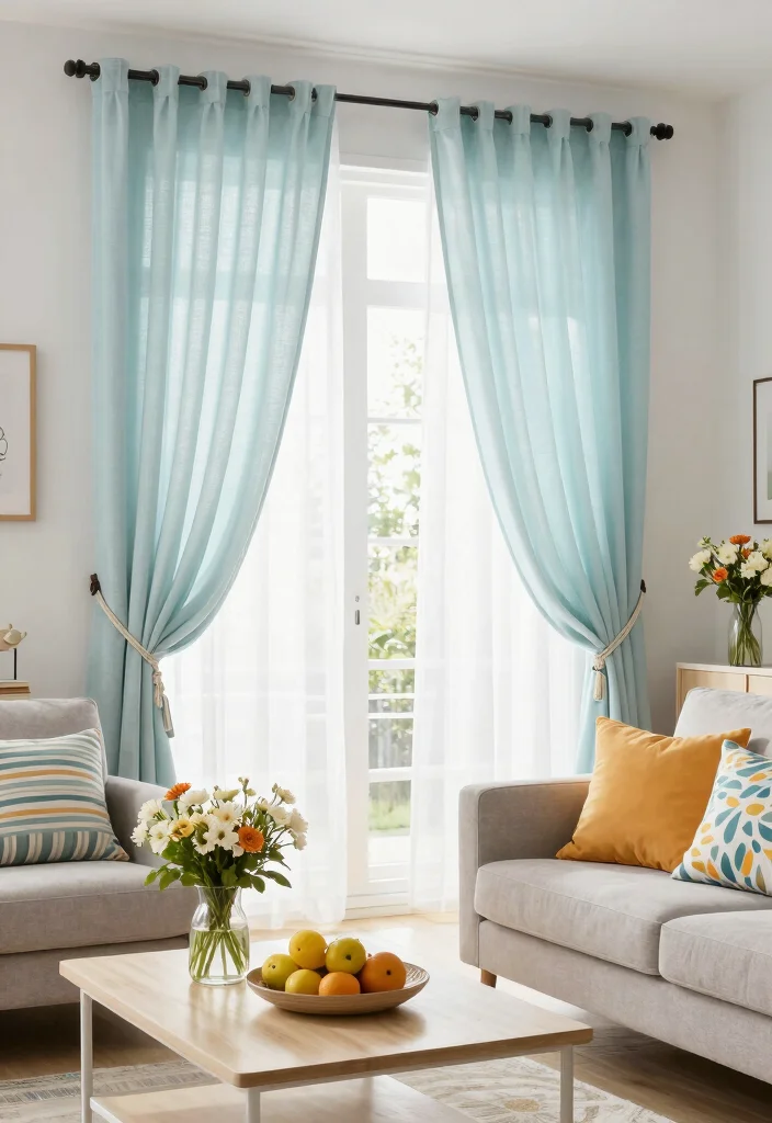 15 Ikea Curtains Living Room Ideas Affordable and Stylish - 9. Seasonal Switch-ups 1