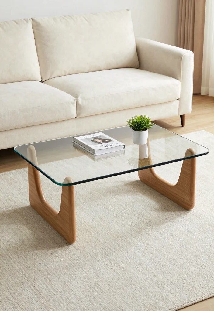 15 Off White Couch Living Room Ideas: Clean, Soft, and Elegant - 8. Functional yet Chic Coffee Tables 1