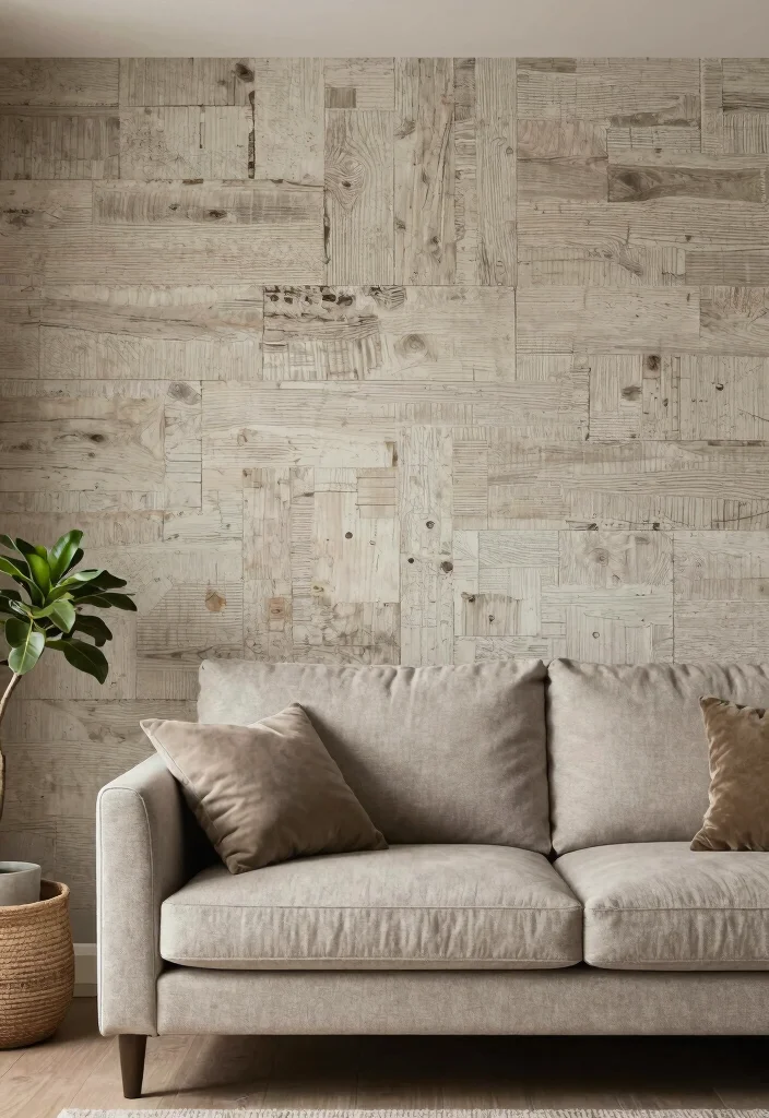 16 Angled Couch in Living Room Ideas That Maximize Space - 12. Textured Walls: Emphasizing Angles 1