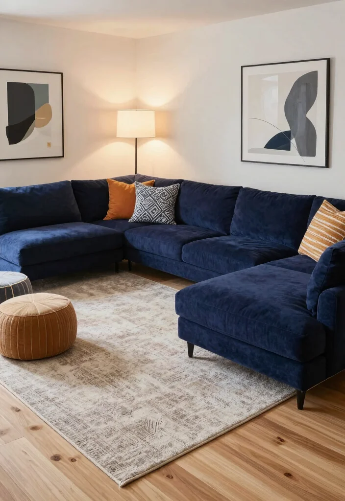16 Angled Couch in Living Room Ideas That Maximize Space - 2. L-Shaped Perfection: Sectional Layouts 1
