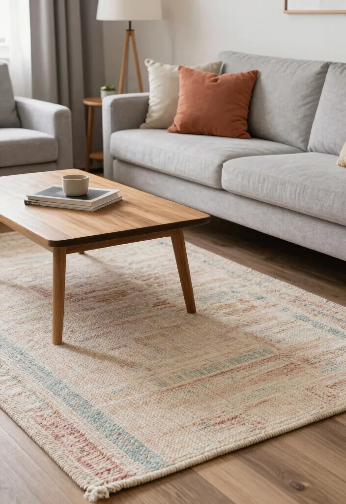 16 Colorful Living Room Rug Ideas To Instantly Add Life - 5. Handwoven Wool Rugs 1