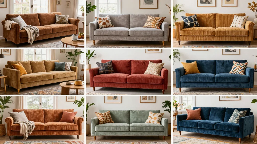 16 Corduroy Couch Living Room Ideas: Cozy Retro Chic