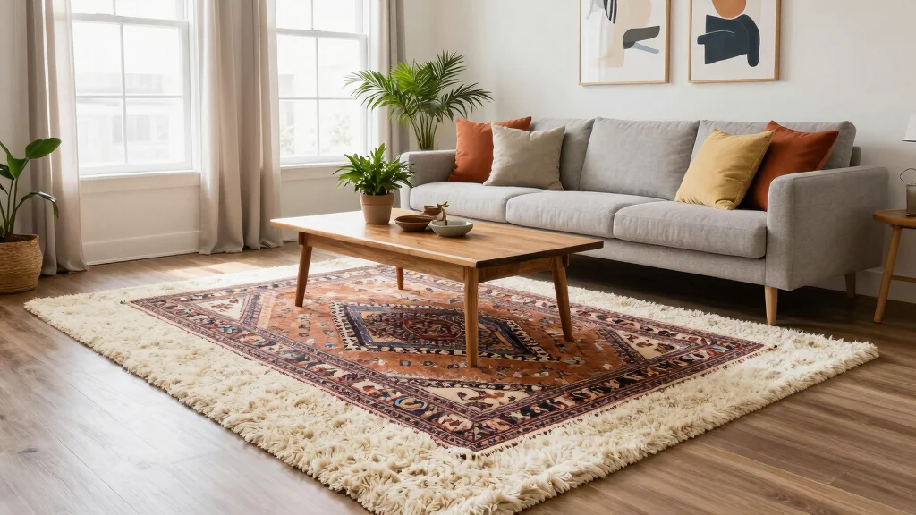 16 Double Rug Living Room Ideas Layered and Designer Approved