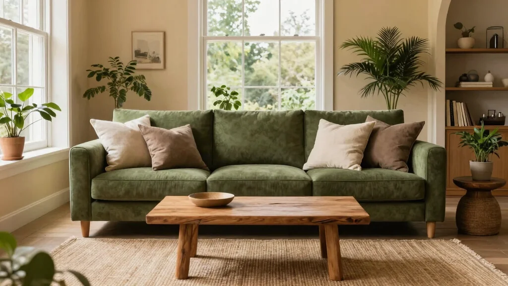16 Olive Green Sofa Living Room Ideas Calm Earthy Elegance