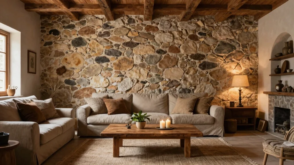 16 Stone Wall Living Room Ideas for Natural Texture and Warmth