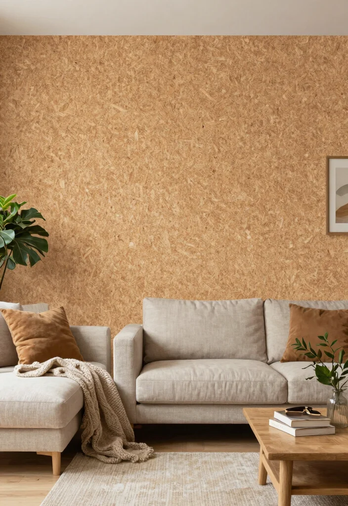 16 Wall Tiles Design for Living Room Ideas Stylish and Durable - 15. Eco-Friendly Cork Tiles for Sustainable Style 1