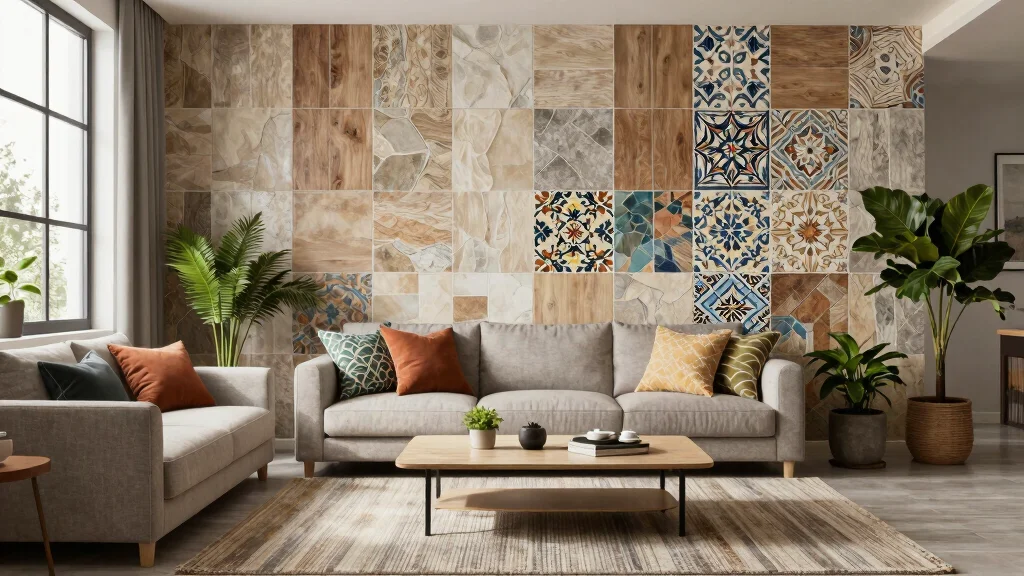 16 Wall Tiles Design for Living Room Ideas Stylish and Durable