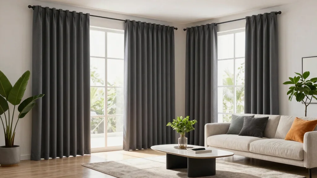 17 Dark Grey Curtains Living Room Ideas Modern and Sophisticated