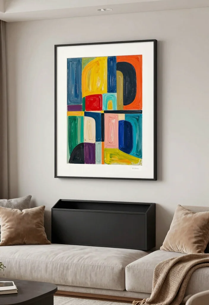 17 Living Room Wall Storage Ideas: Smart Space Saving Designs - 16. Wall Art with Storage: Dual Purpose Decor 1