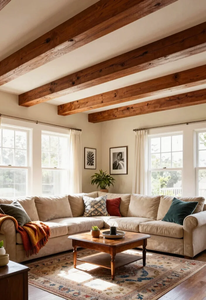 17 Molding on Walls Living Room Ideas Classic Architectural Style - 2. Boxed Beam Ceilings 1