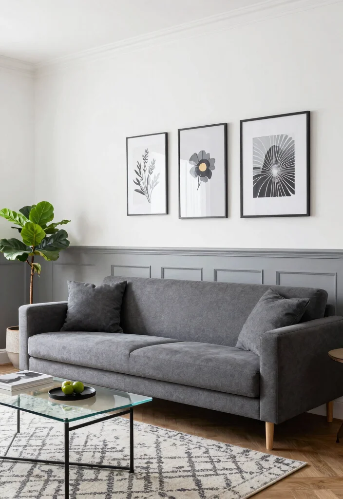 17 Molding on Walls Living Room Ideas Classic Architectural Style - 4. Wainscoting for Texture and Character 1