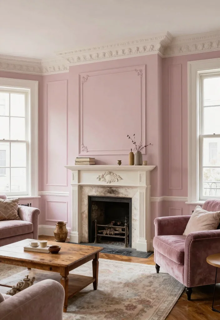 17 Molding on Walls Living Room Ideas Classic Architectural Style - 5. The Charm of Vintage Molding Designs 1