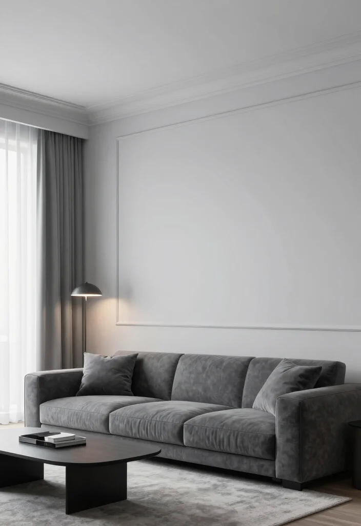 17 Molding on Walls Living Room Ideas Classic Architectural Style - 6. Simple Flat Molding for a Clean Look 1