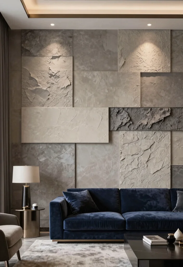 18 3D Wall Panels Living Room Ideas Modern Texture Focus - 12. Layered Paneling 1