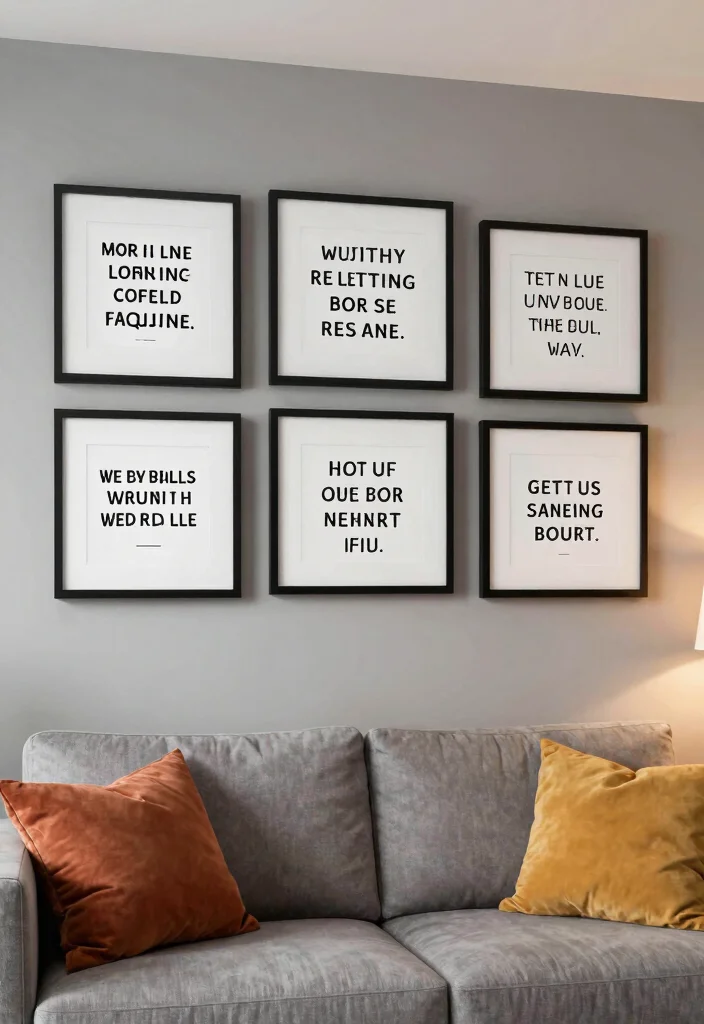 18 3D Wall Panels Living Room Ideas Modern Texture Focus - 15. Inspirational Quotes 1