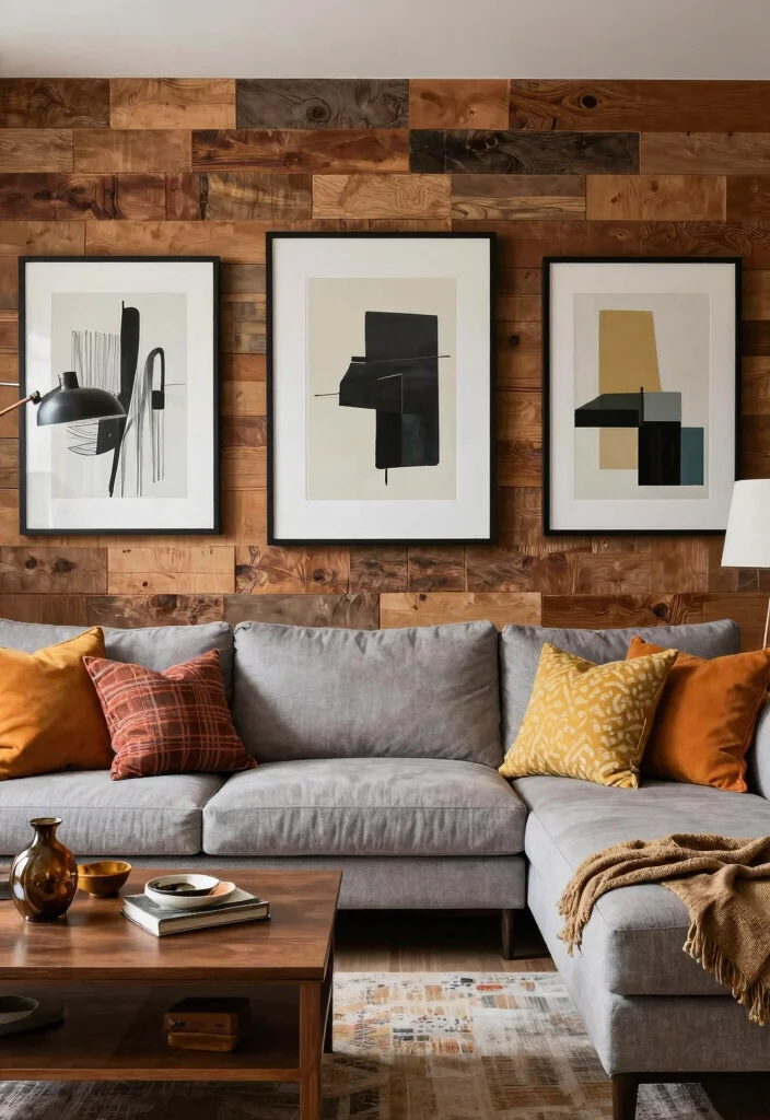 18 3D Wall Panels Living Room Ideas Modern Texture Focus - 18. Combining Different Styles 1