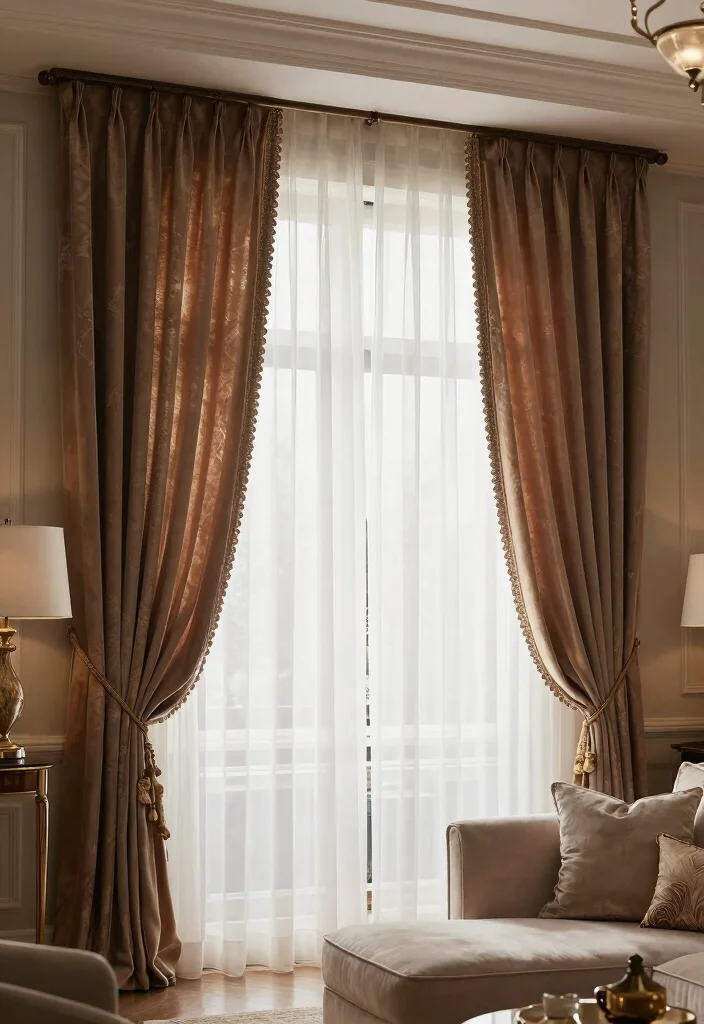 18 Best Curtains for Living Room Ideas That Elevate Any Space - 15. Layered Curtains 1