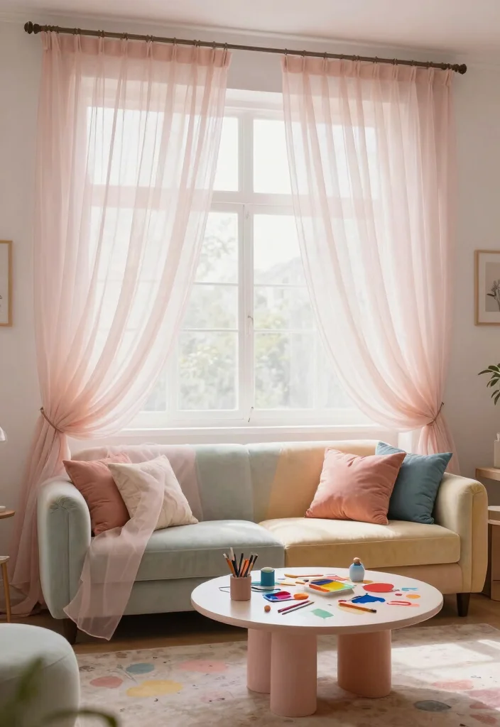 18 Best Curtains for Living Room Ideas That Elevate Any Space - 9. Tulle Curtains 1